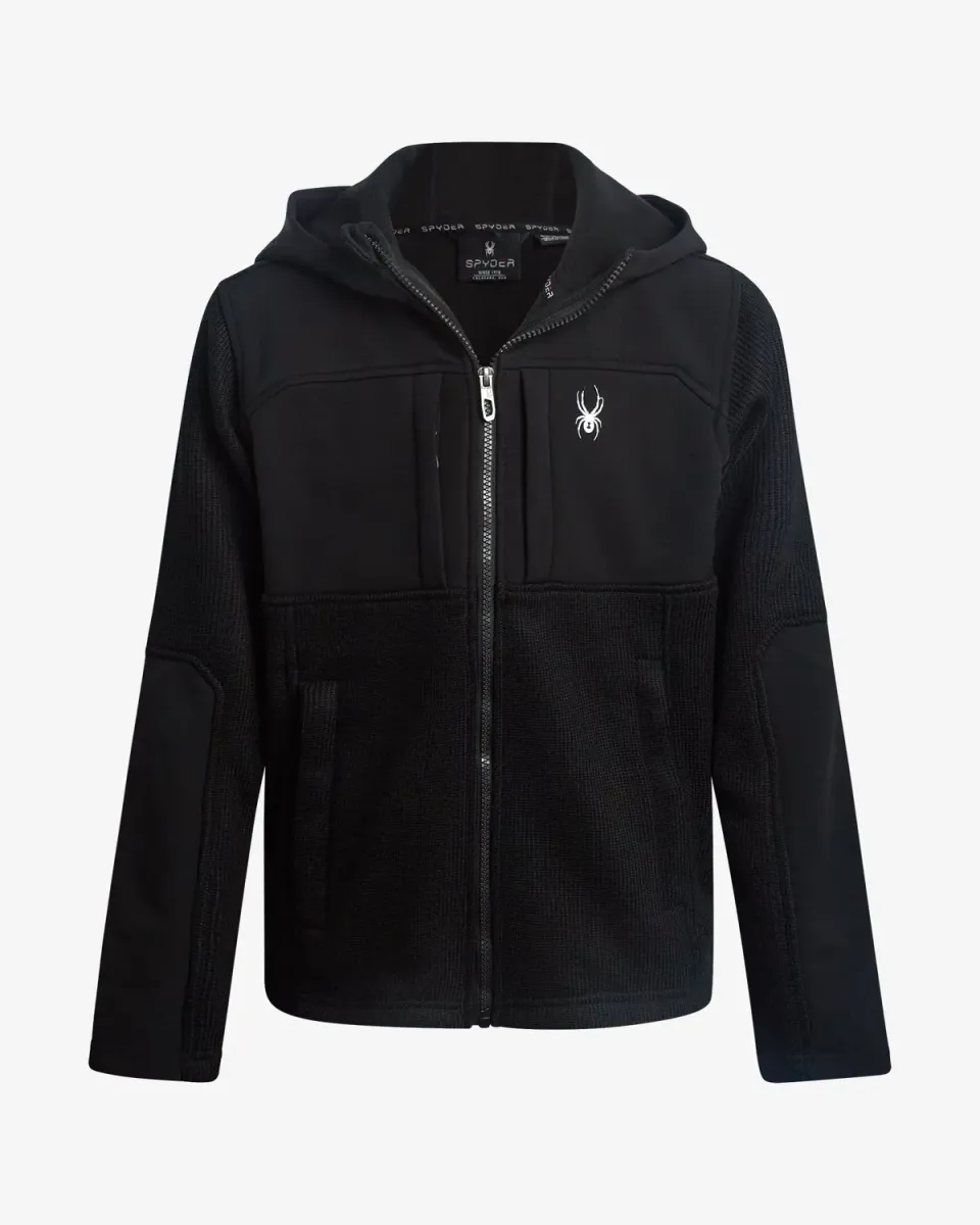 Spyder Sweater fleecejakke gutt Black softshell
