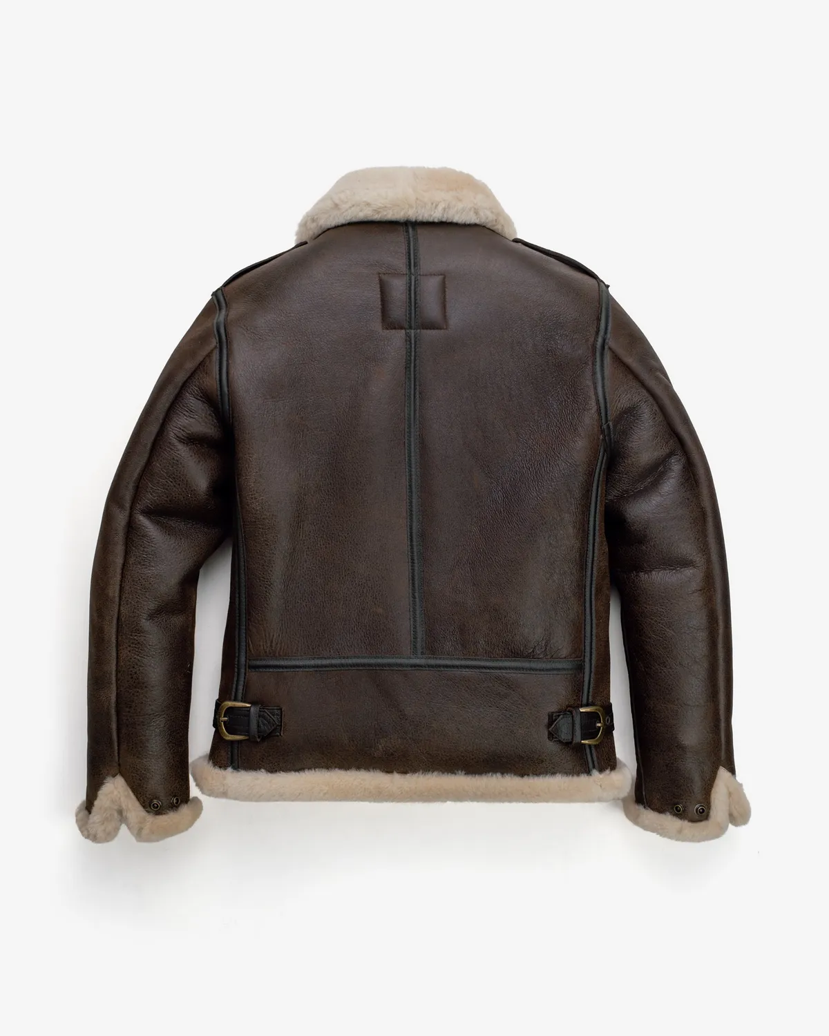 Schott NYC B-6 saueskinnsjakke flyjakke brun