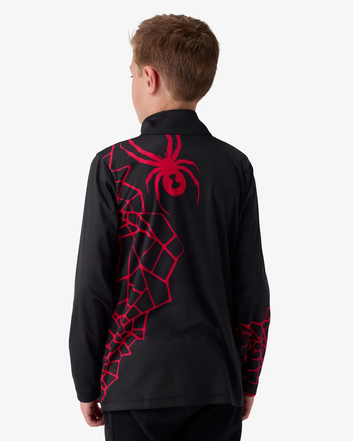 Spyder Jacobs half zip genser gutt sort UPF 50+