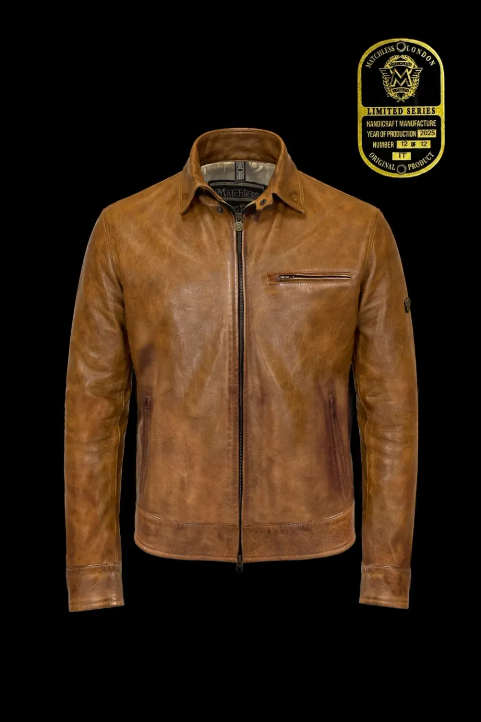 Matchless Hampstead skinnjakke antique cuero nubuck