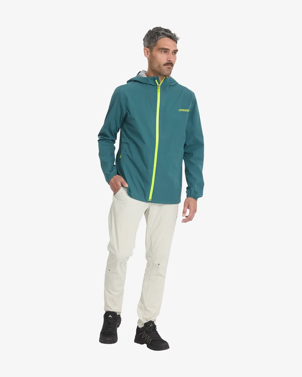 Spyder Clutch skalljakke herre petrol lett