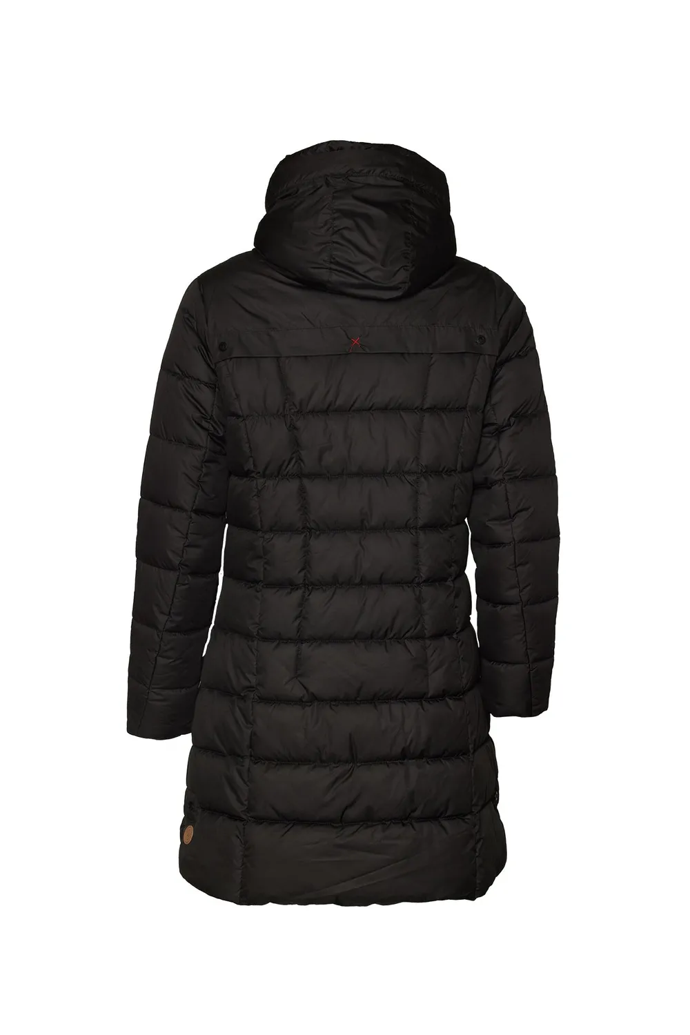 Danwear Windfield Jelona vinterjakke svart lang