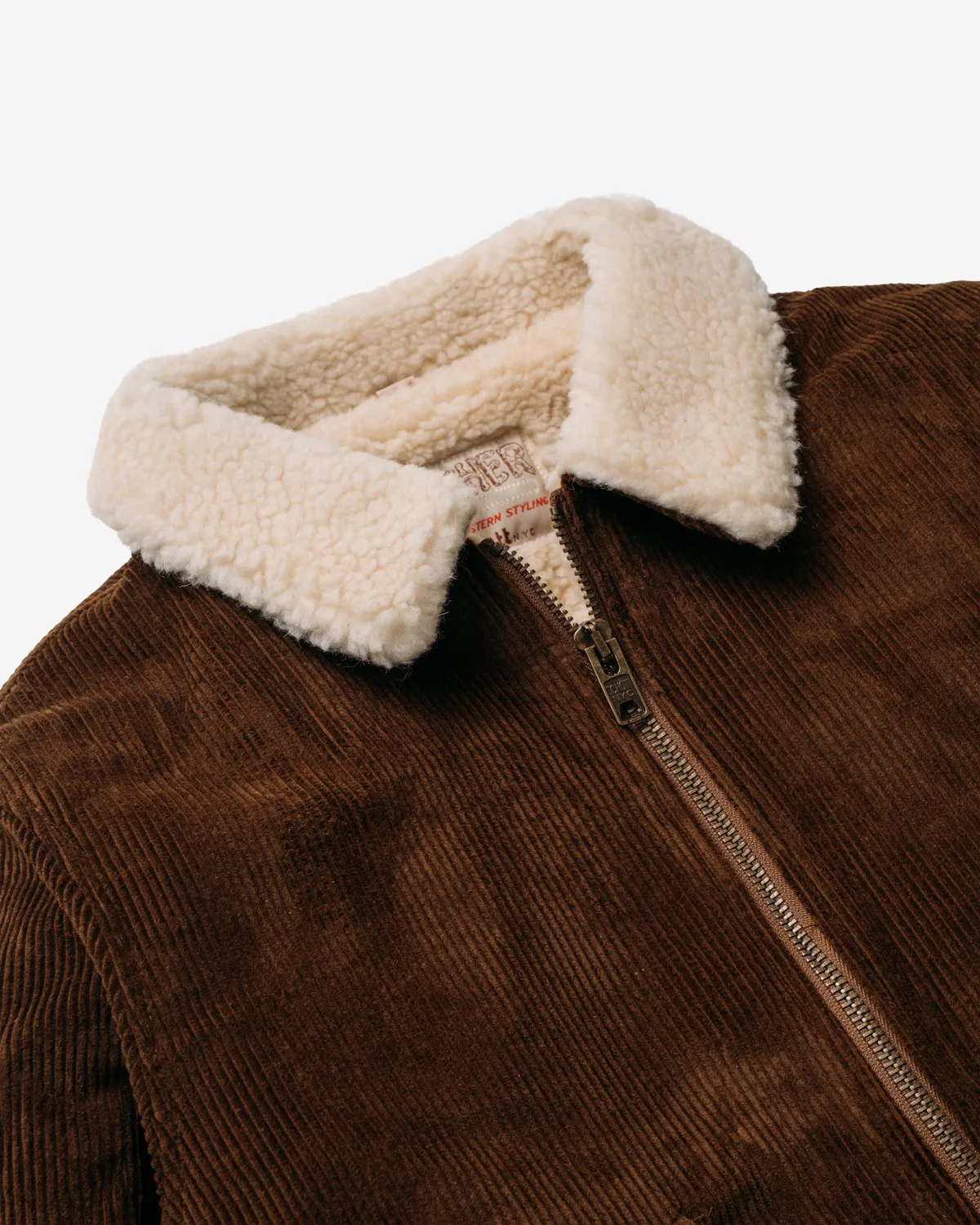 Schott NYC 8524 jakke Brown – kordfløyel vokset