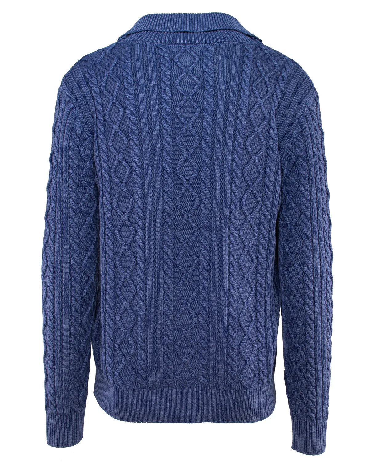 Schott NYC SW2416 cardigan Navy – bomull med sjalhals