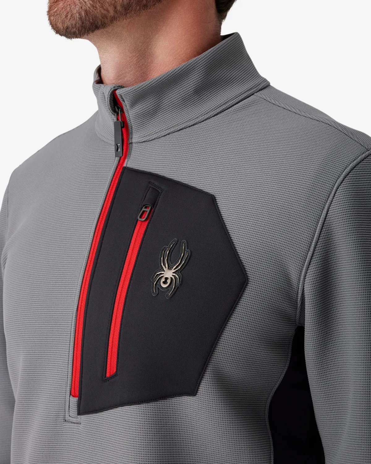 Spyder Bandit Sweater Fleece Quarter Zip genser storm