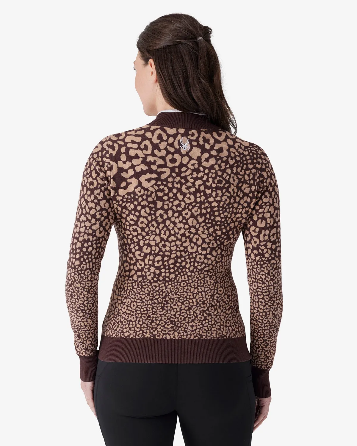 Spyder Spritz strikkejakke leopard varm