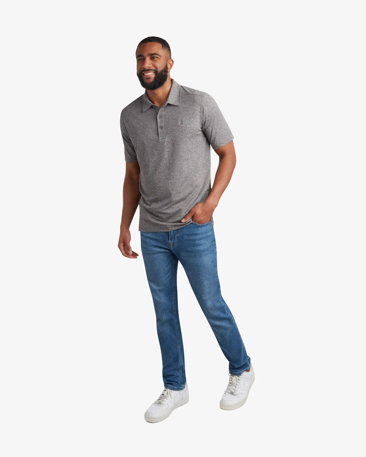 Spyder Jersey Polo pikéskjorte herre charcoal stretch