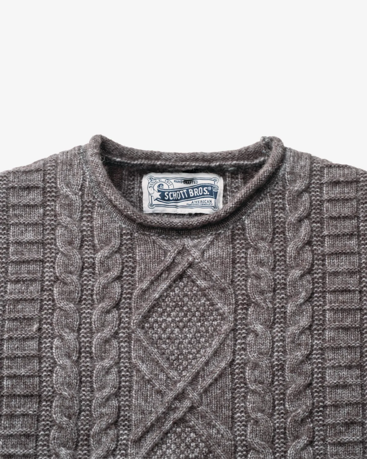Schott NYC SW2542 genser charcoal M ullblanding