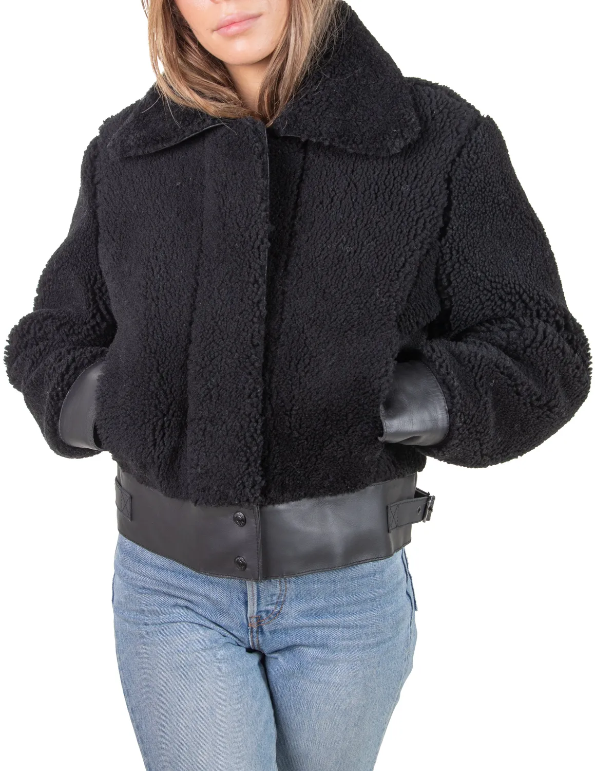 Schott NYC 2125W bomberjakke ebony saueskinn