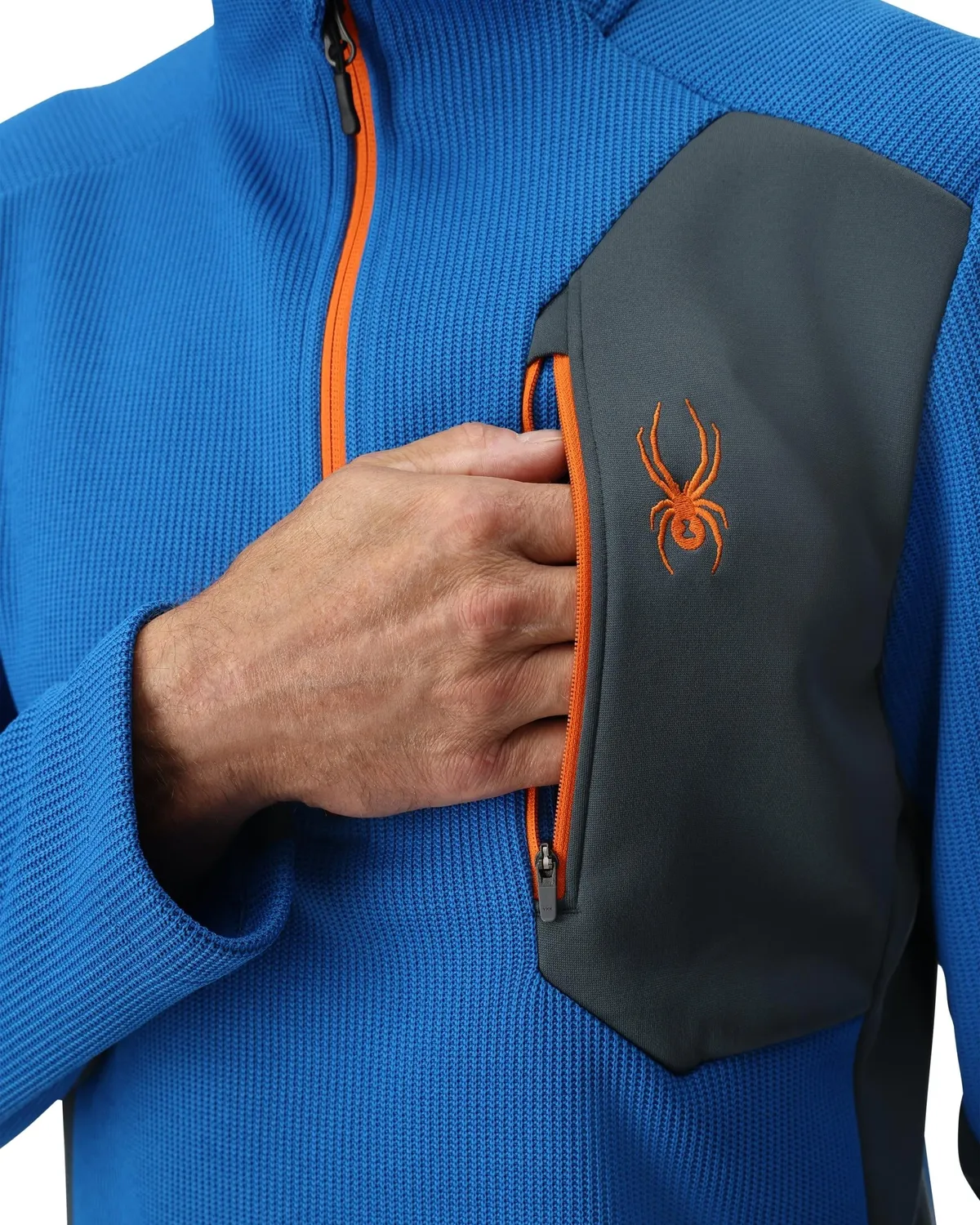 Spyder Bandit half-zip fleecegenser cobalt