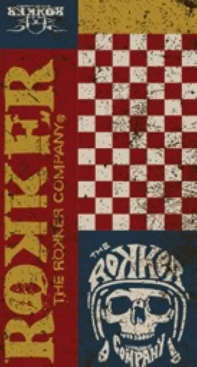 Rokker Tube Check Skull tube rød