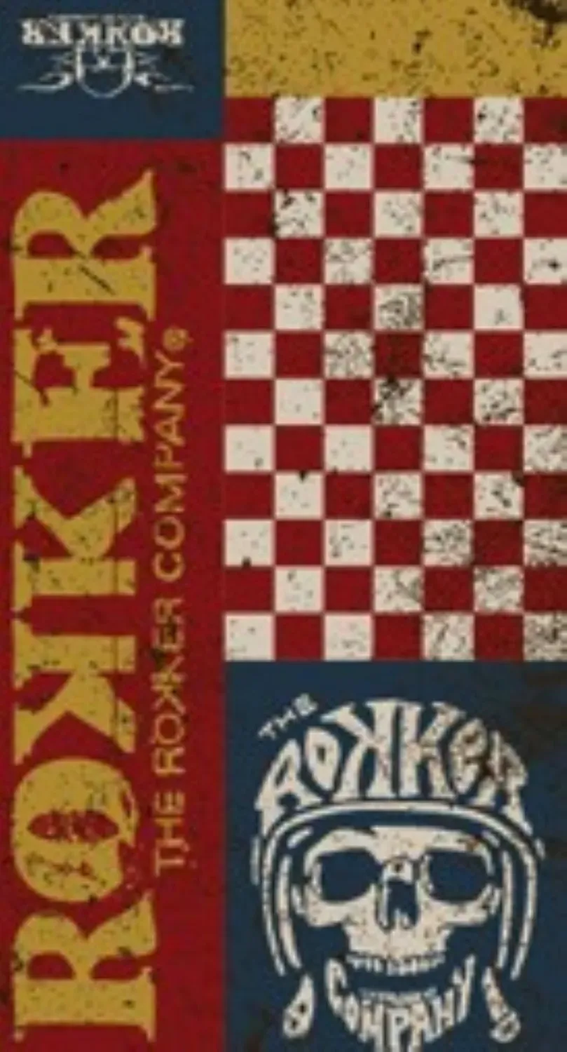 Rokker Tube Check Skull tube rød