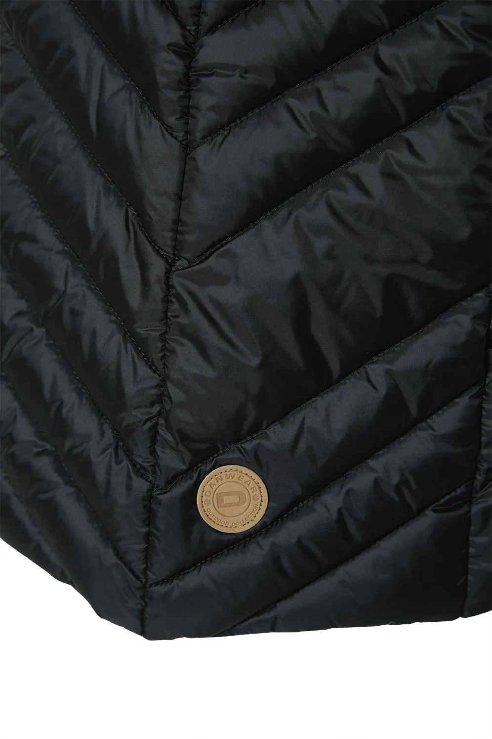 Danwear Albina Light Down dunjakke black lett