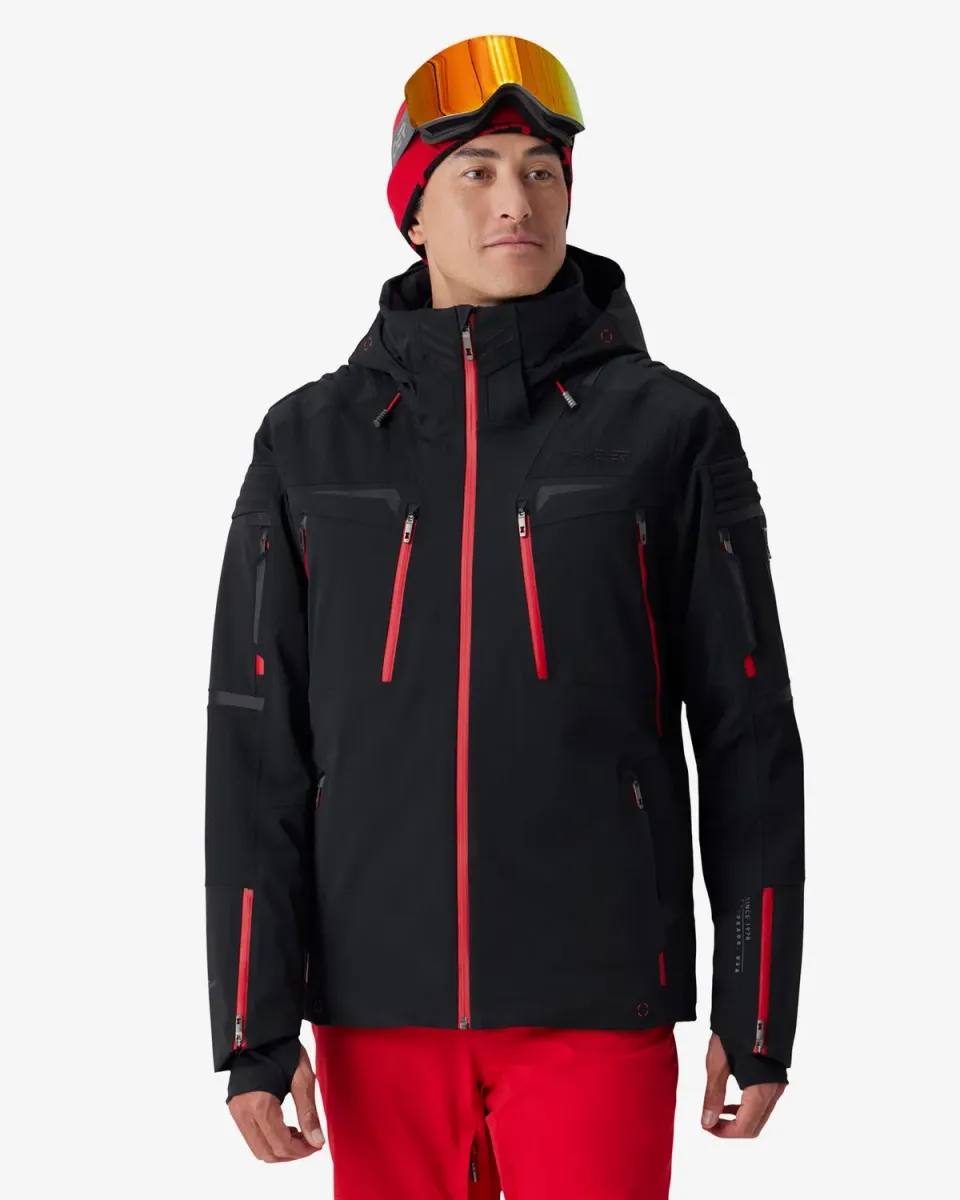 Spyder Pinnacle skijakke herre svart vanntett