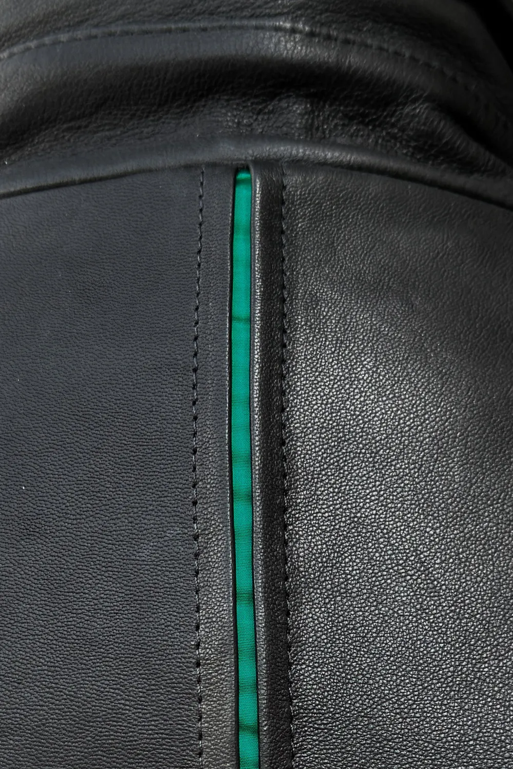 Matchless Brighton Blouson skinnjakke svart grønn elastisk