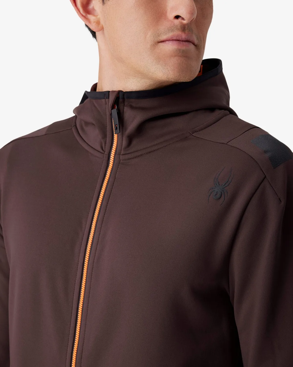 Spyder Speed Fleece hettejakke herre Mocha