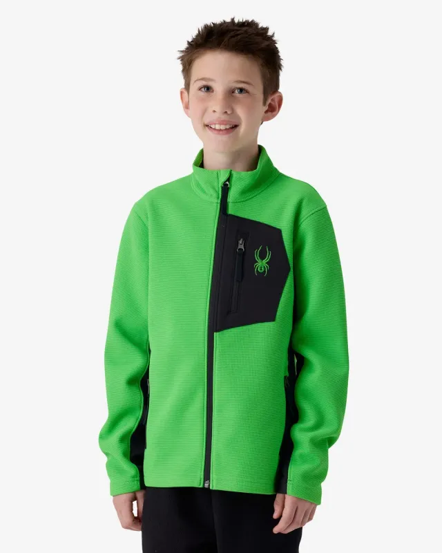 Spyder Bandit fleecejakke gutt grønn stretch