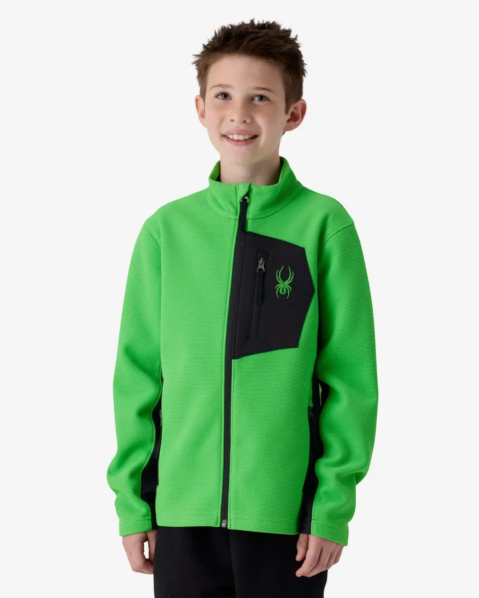 Spyder Bandit fleecejakke gutt grønn stretch