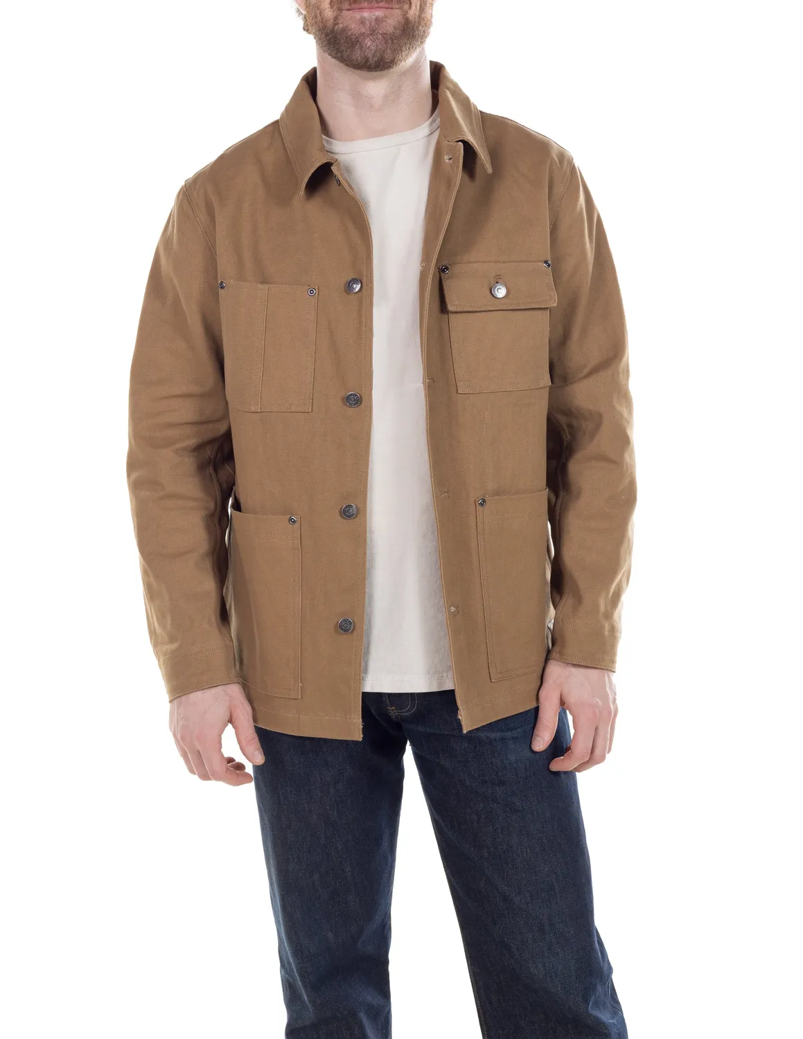 Schott NYC 8205 arbeidsjakke khaki canvas 30"