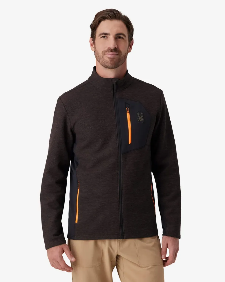 Spyder Bandit fleecejakke mocha melange DWR