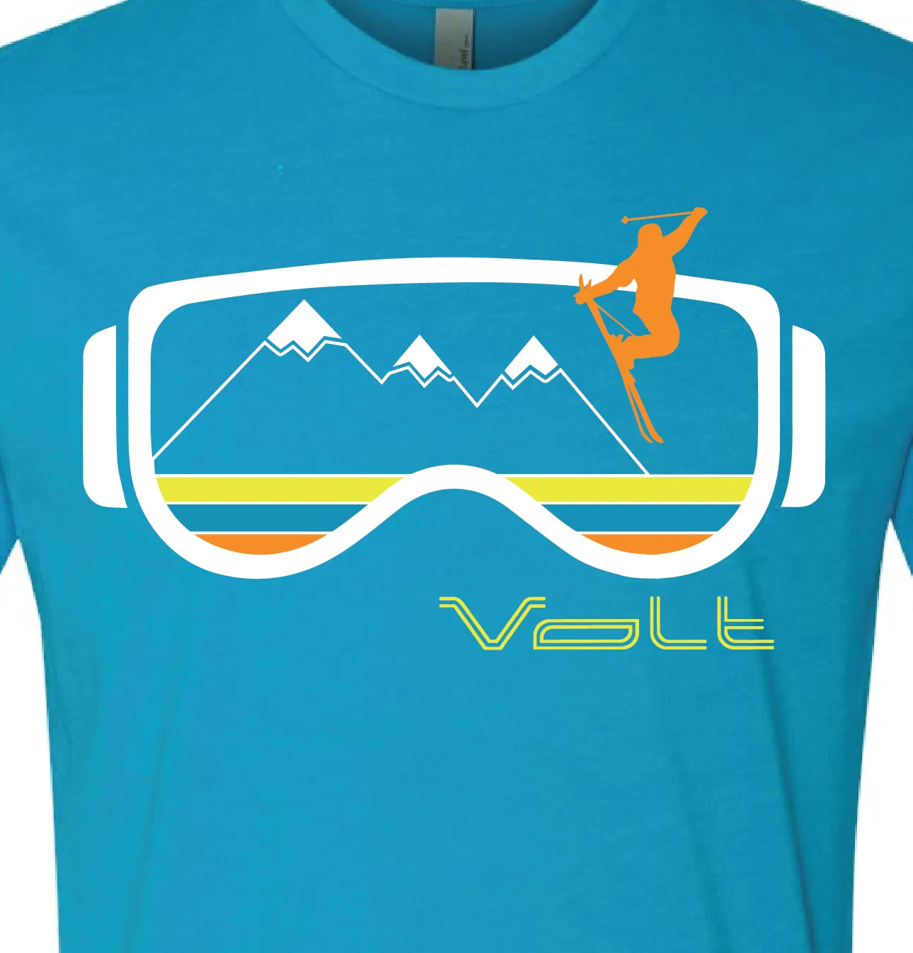 VoltHeat Logo t-skjorte turkis bomull ski