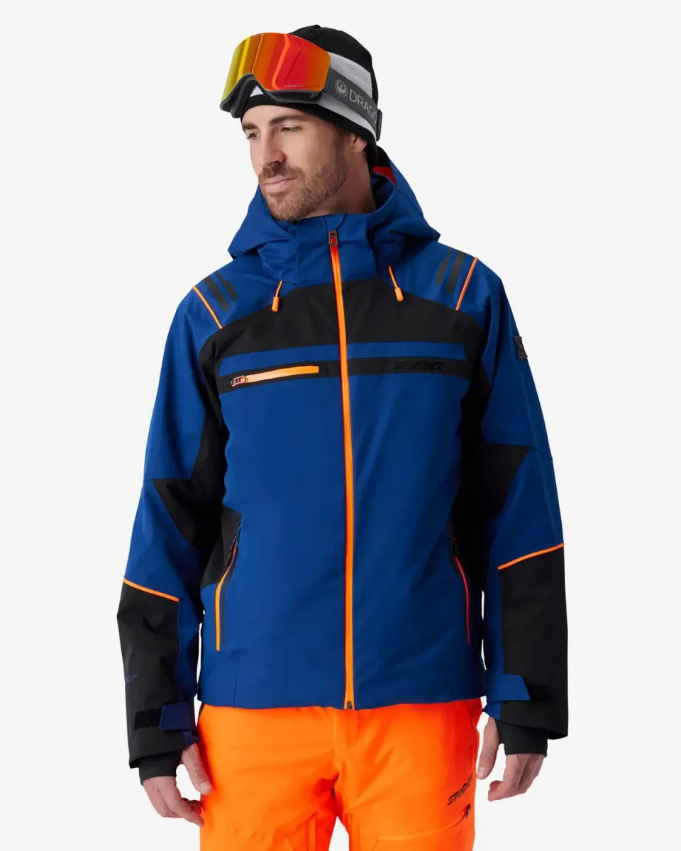 Spyder Titan skijakke herre indigo vanntett 30K