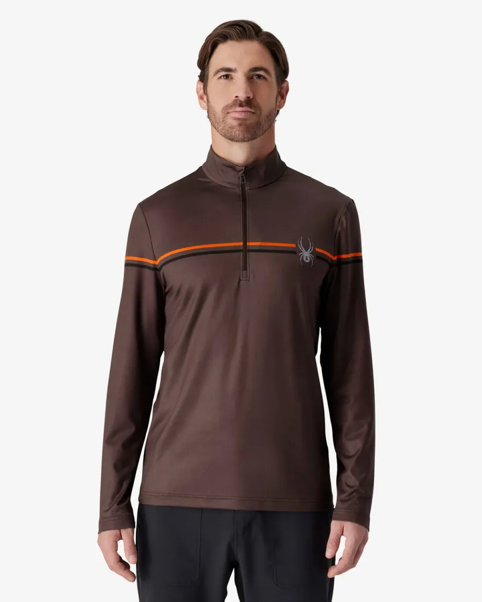 Spyder Legacy halfzip Mocha vindtett