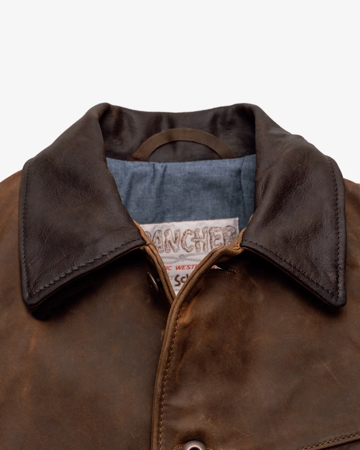 Schott NYC 538 mekanikerjakke brun nubuck