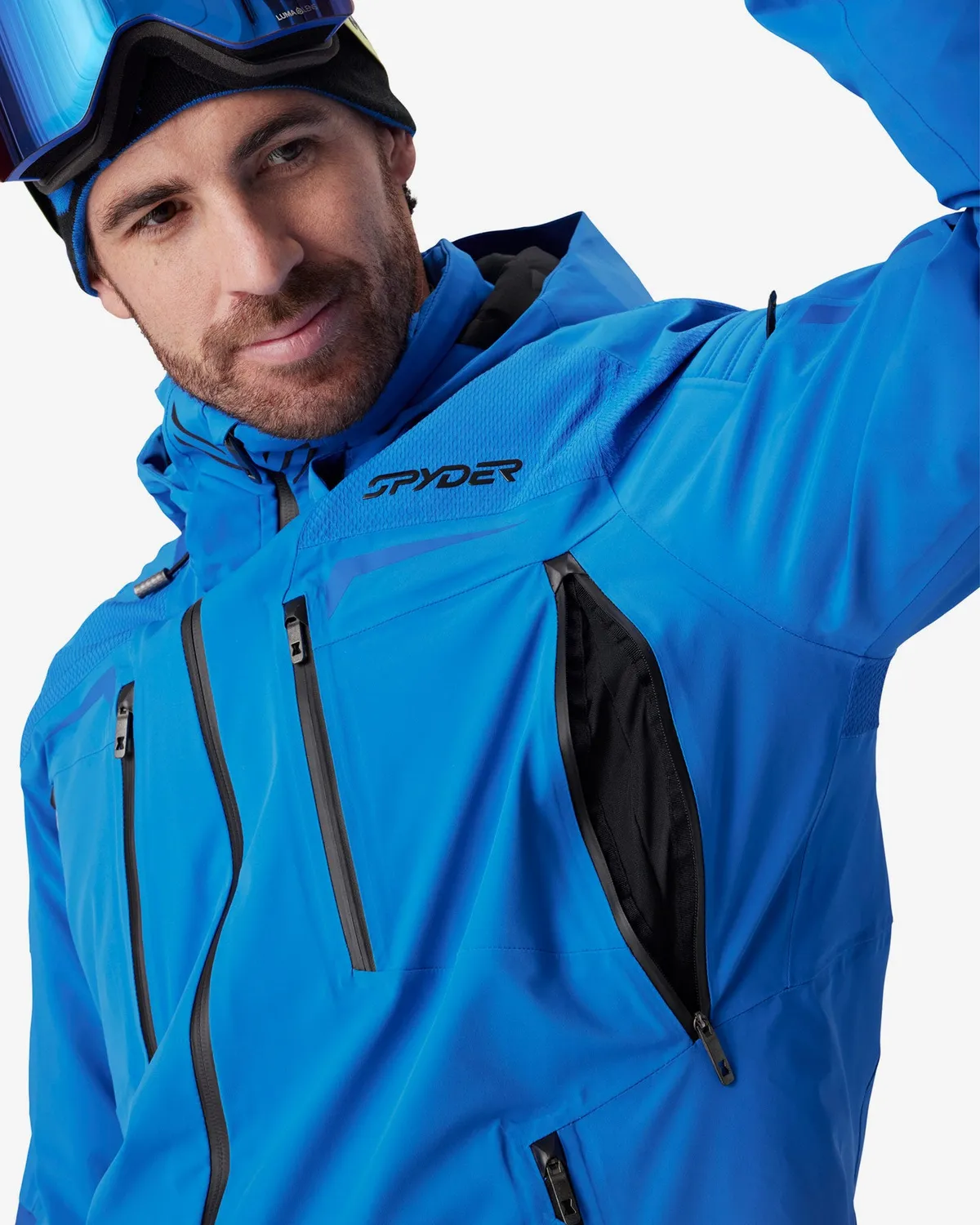 Spyder Pinnacle skijakke herre Bold Blue 30K