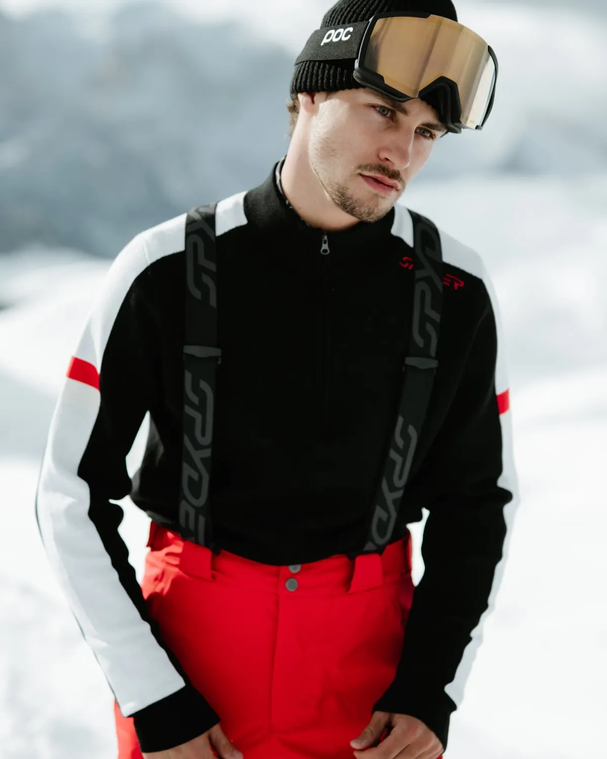 Spyder Verbier Quarter Zip genser herre svart