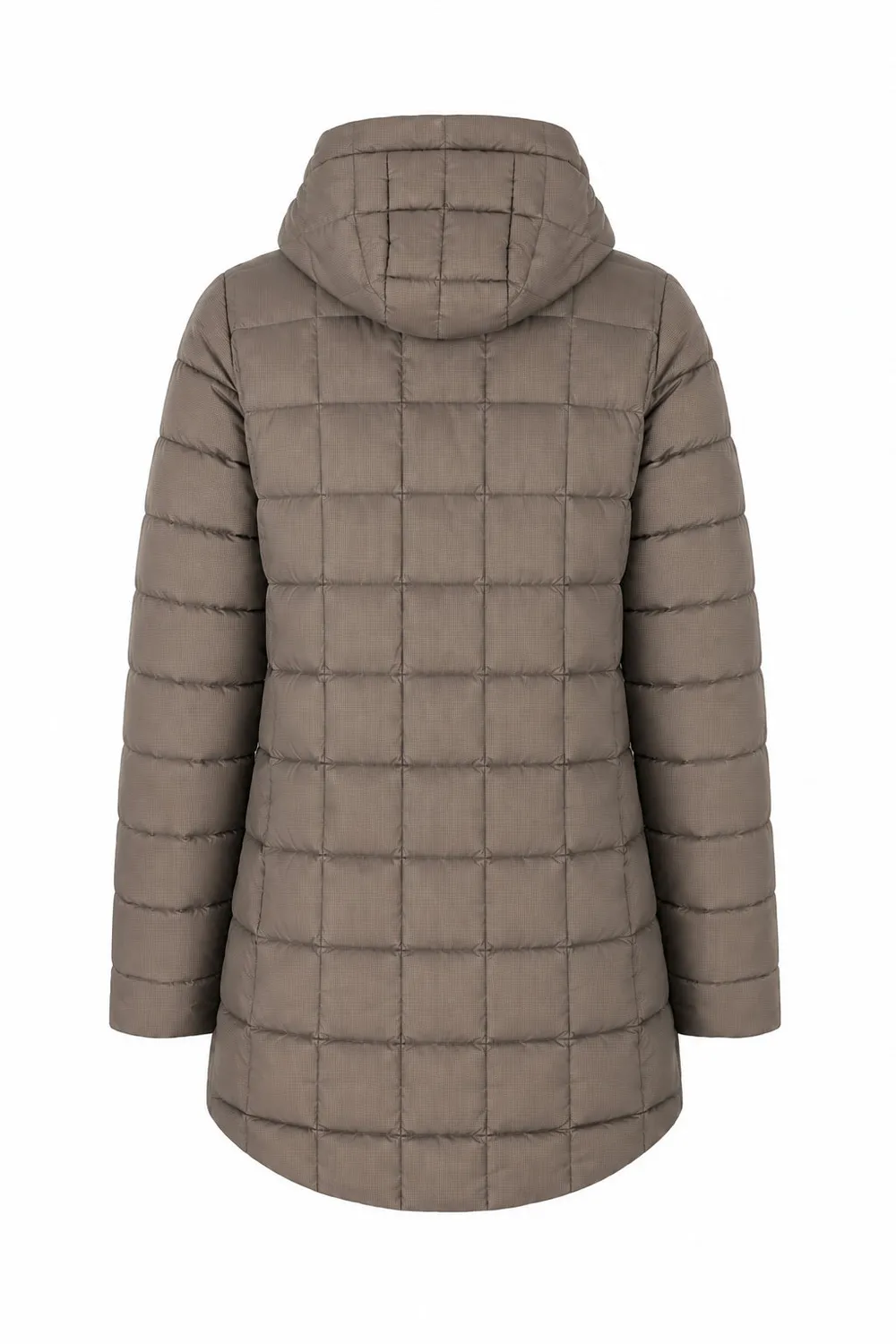 Danwear Windfield Karin vinterjakke beige varm hette