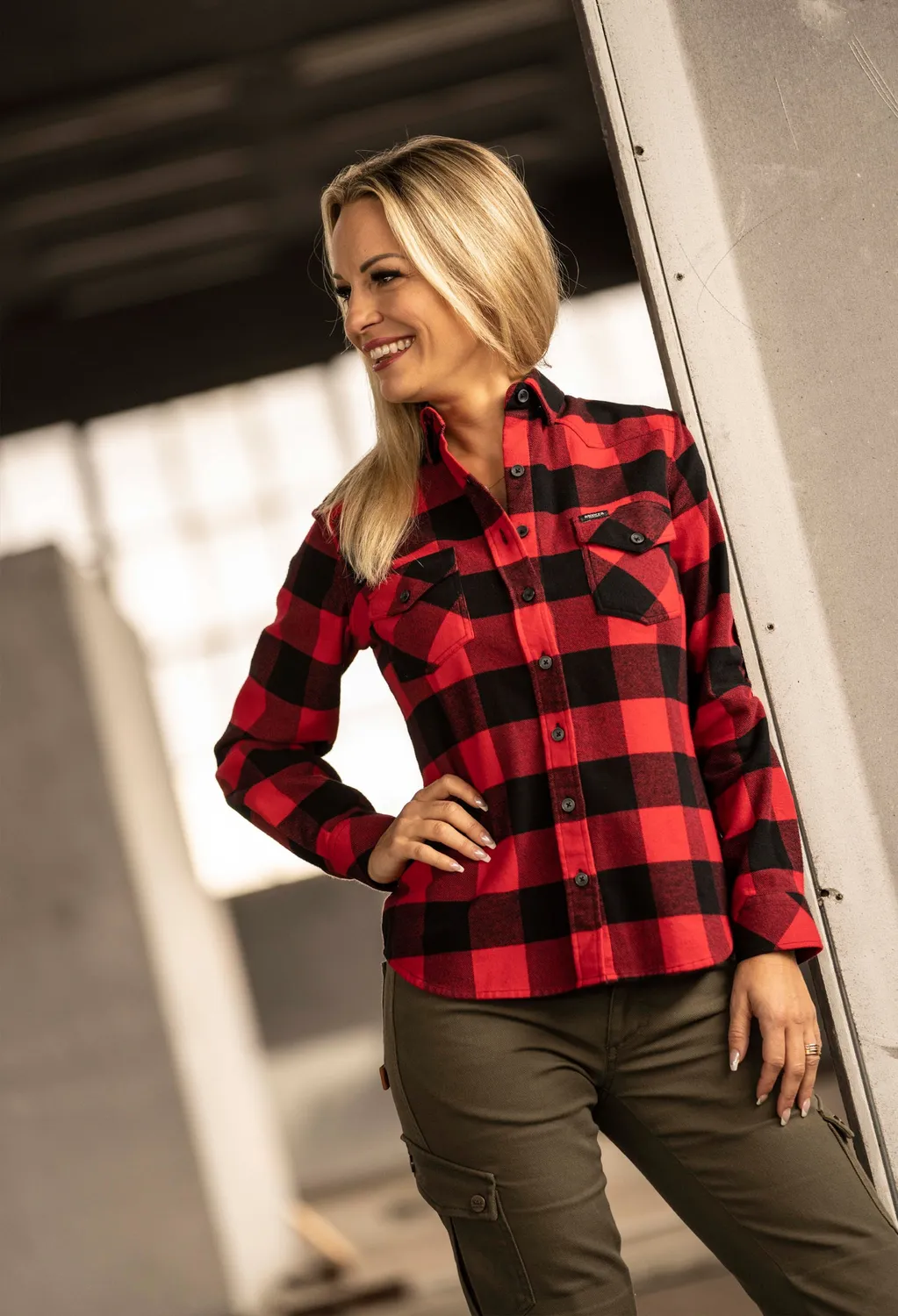 Rokker Cargo Slim MC-jeans lys oliven W32 L32