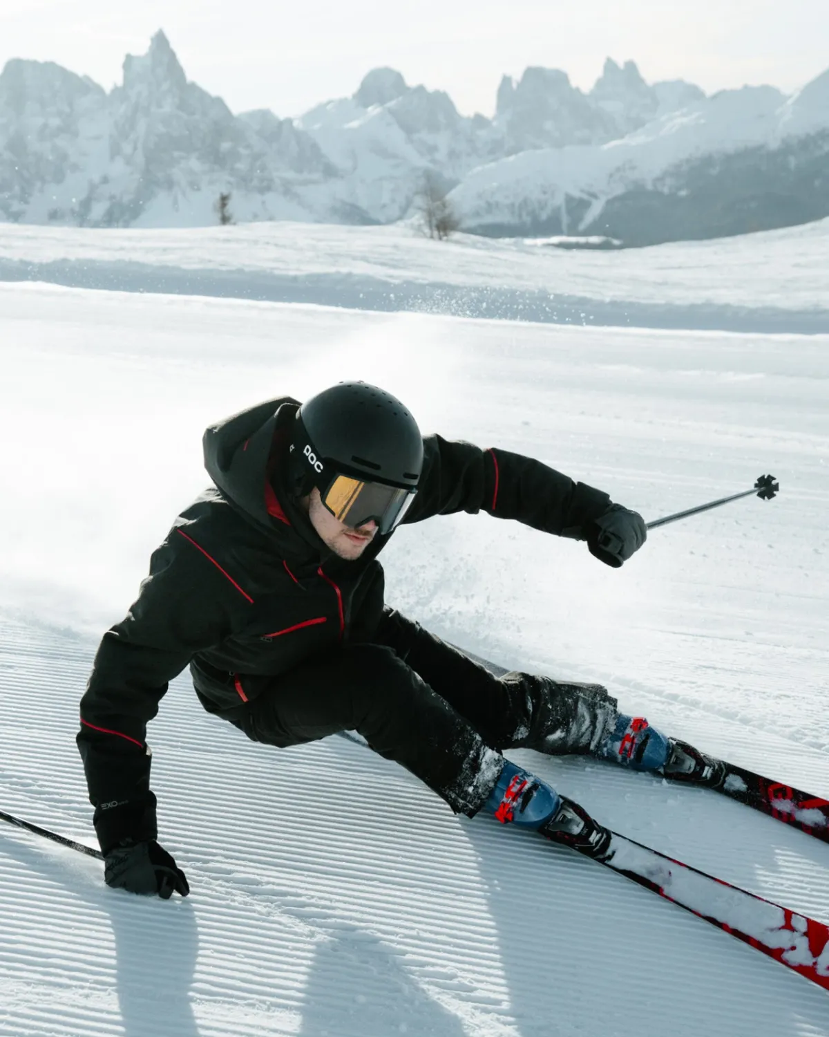 Spyder Titan Jacket skijakke Black Melange herre