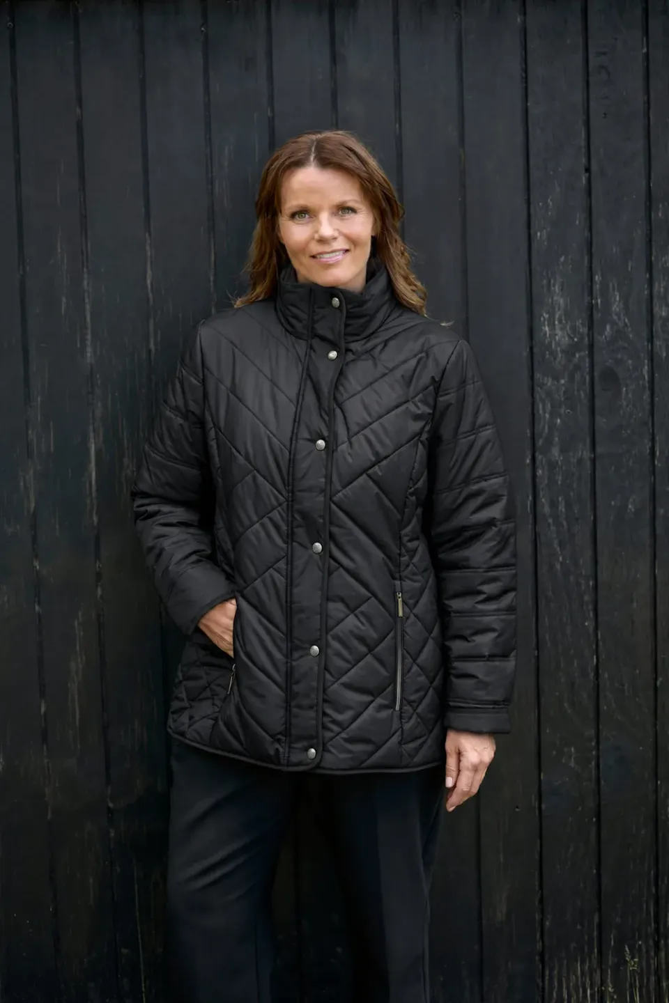 Danwear Windfield Maiken vinterjakke svart kort