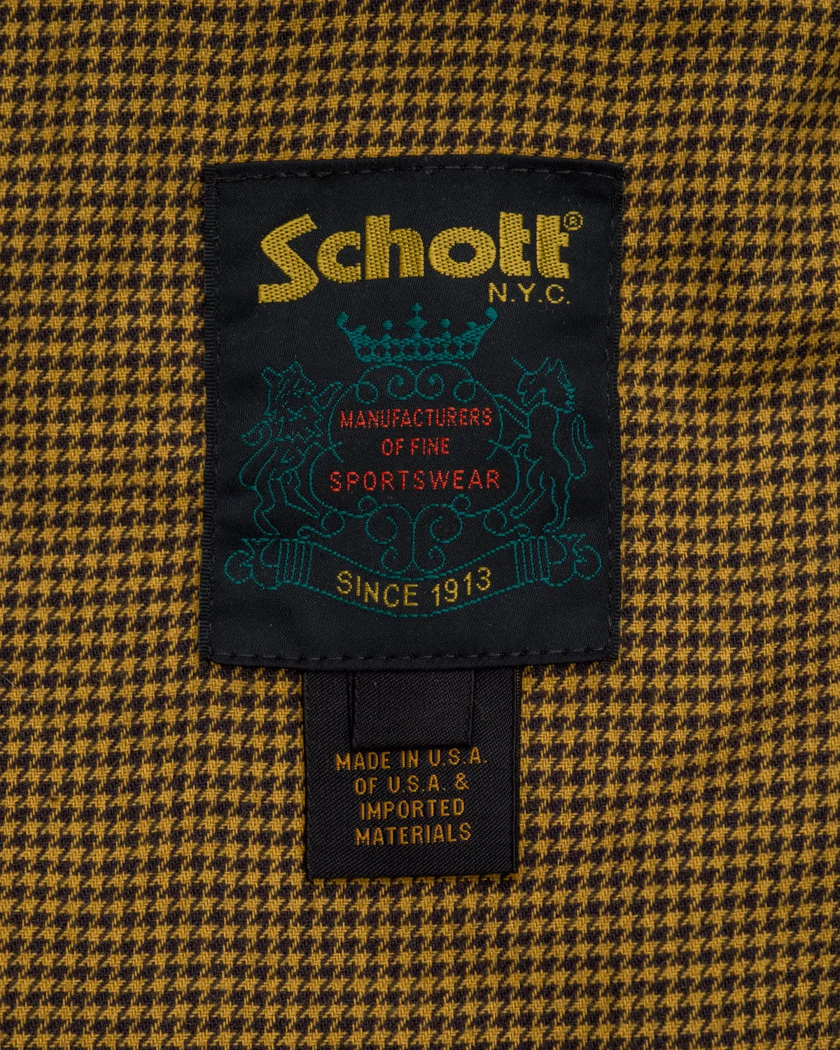 Schott NYC 246 skinnjakke svart lammeskinn