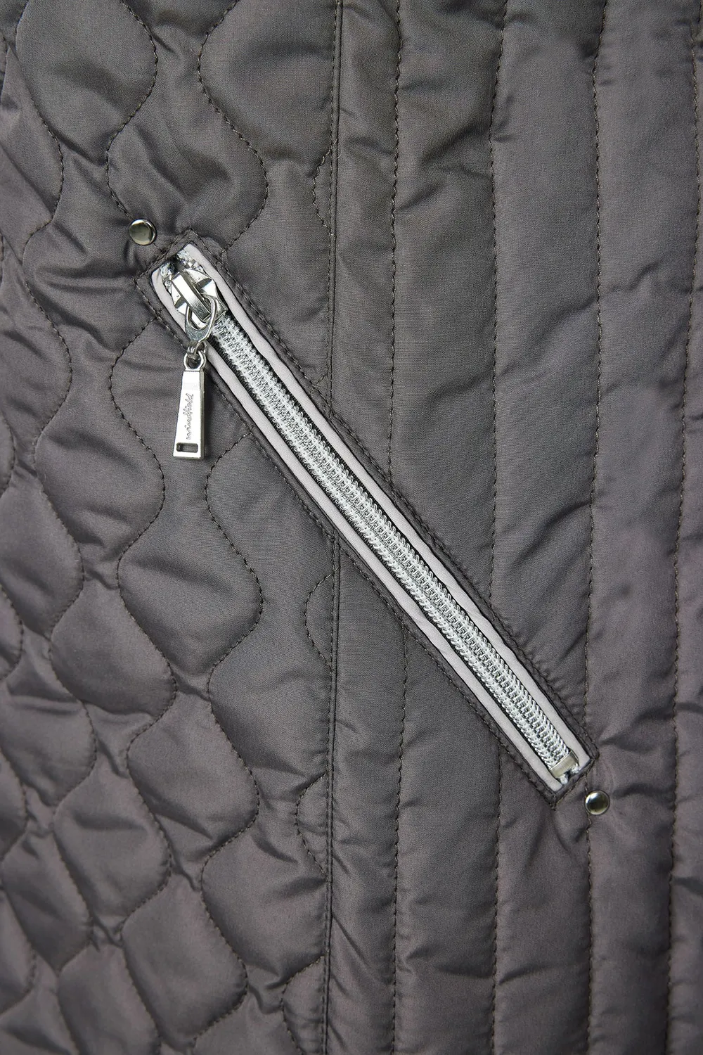 Danwear Windfield Belis overgangsjakke taupe quiltet