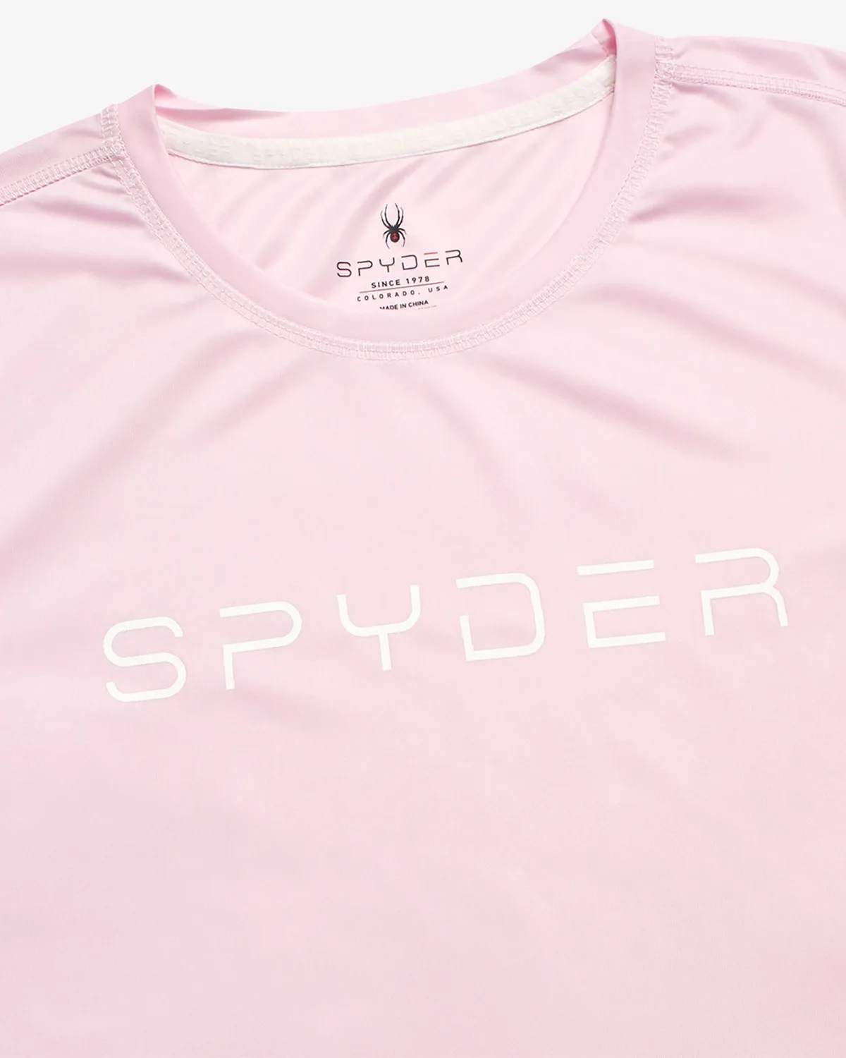 Spyder langermet t-skjorte rosa UPF 50+