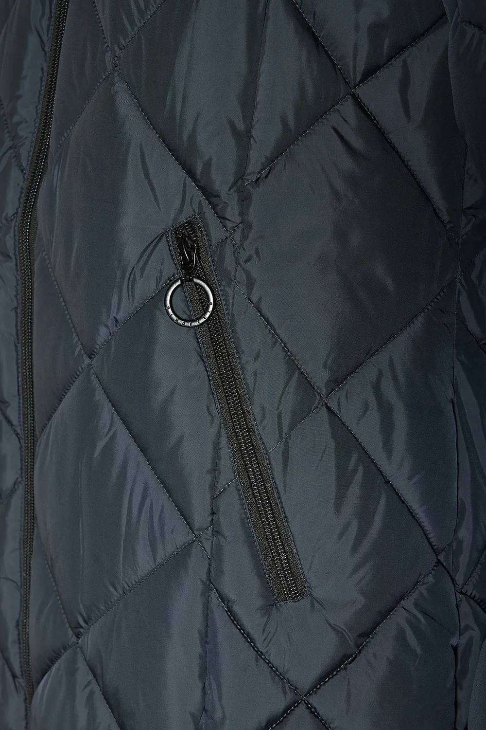 Danwear Windfield Josia P dynefrakke svart pelshette