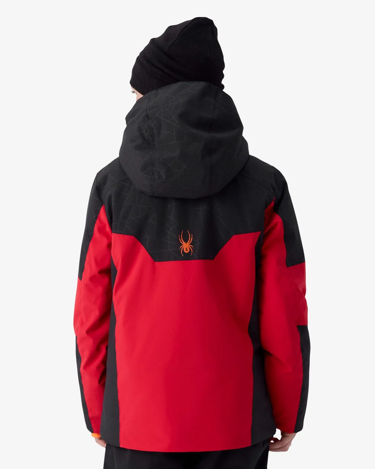 Spyder Challenger skijakke gutt spyder red isolert