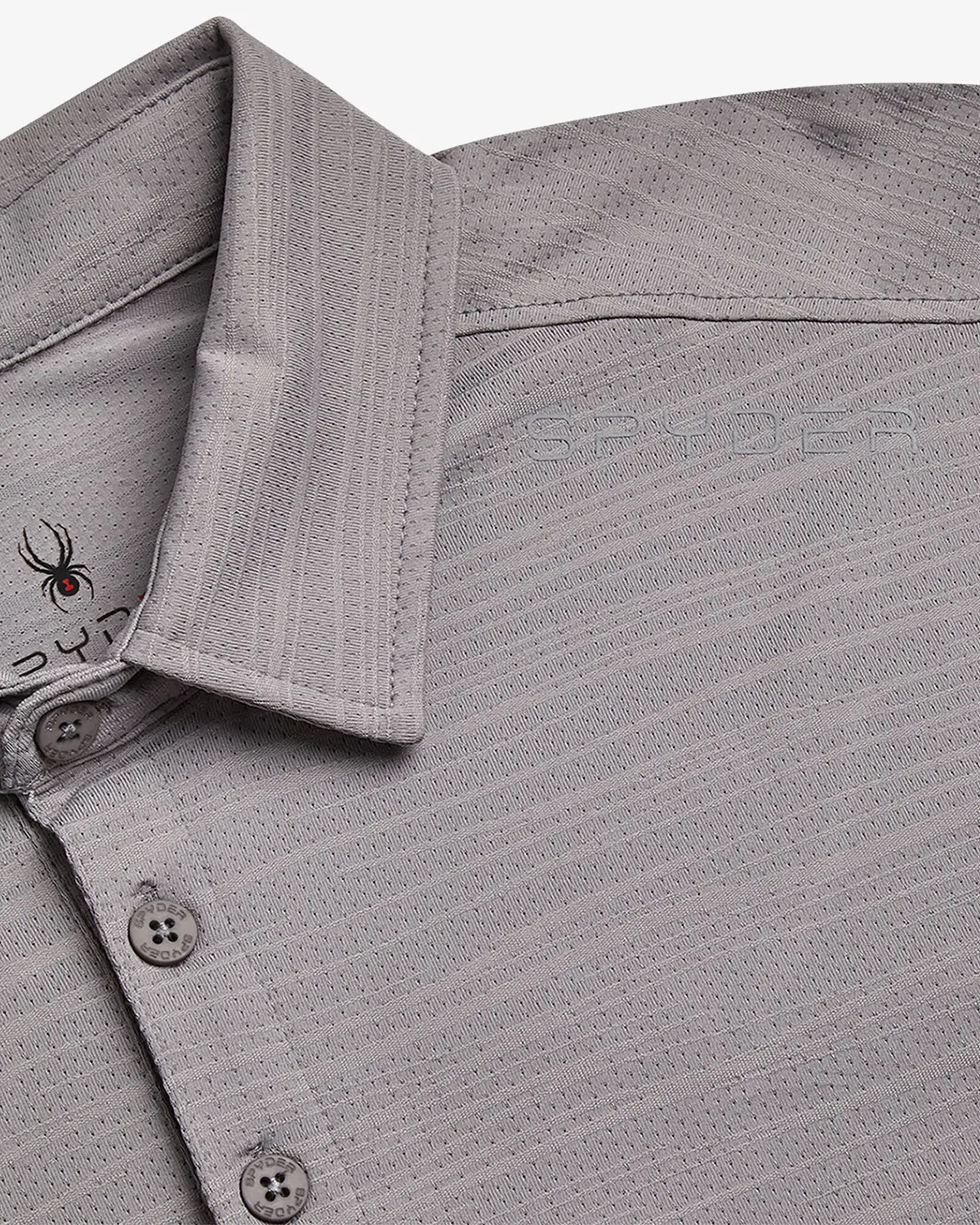 Spyder Short Sleeve Jacquard Polo poloskjorte grå