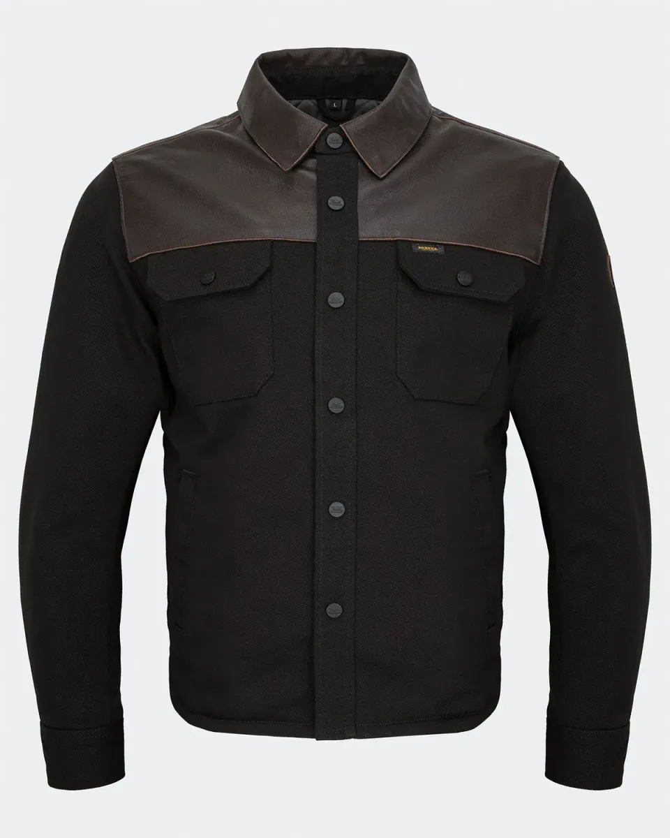 Rokker Bozeman Rider Shirt svart skinn AAA M