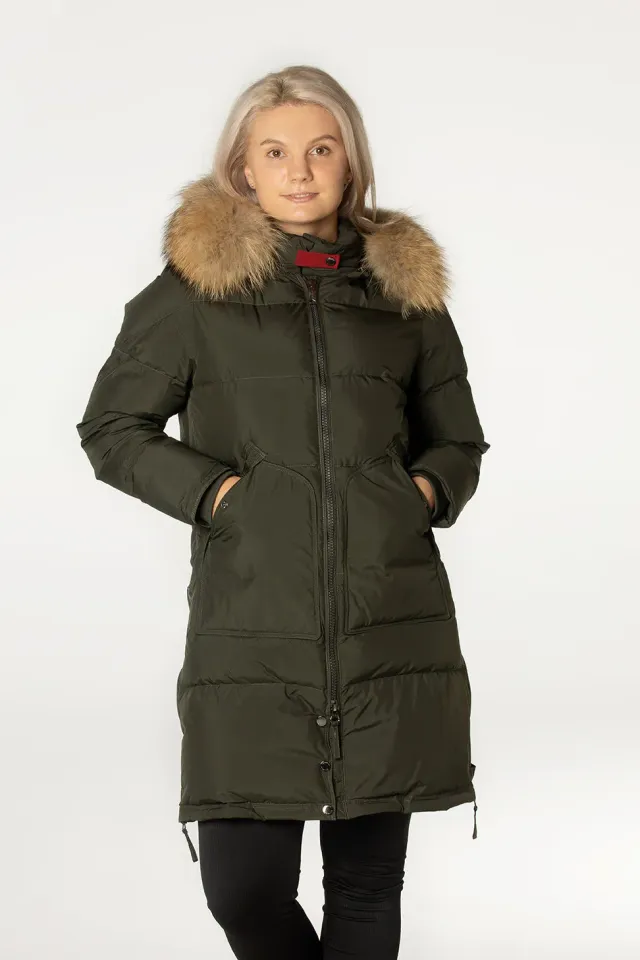 Danwear Elita vinterjakke Army dun 90% dun