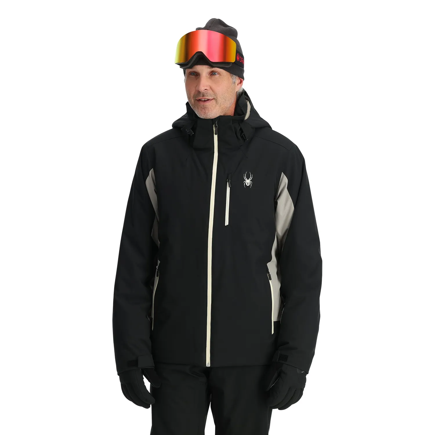 Spyder Vertex skijakke BLACK vanntett 10K