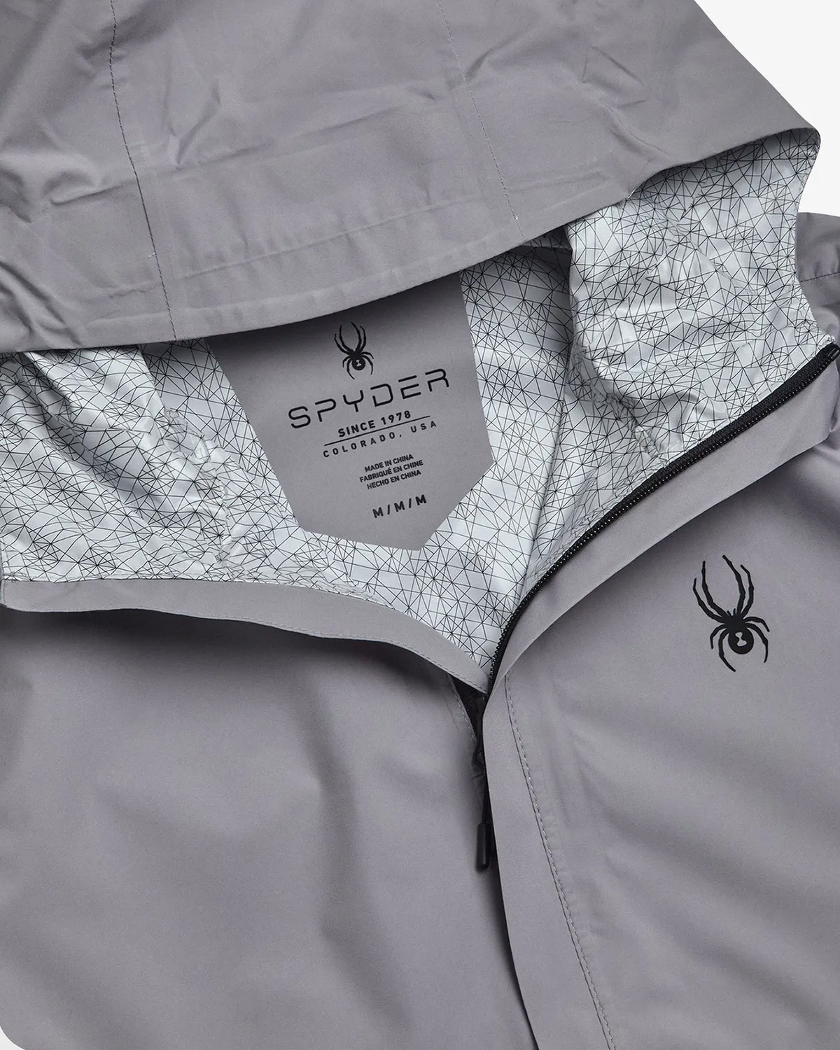 Spyder Cloudy Day regnjakke herre pewter vanntett