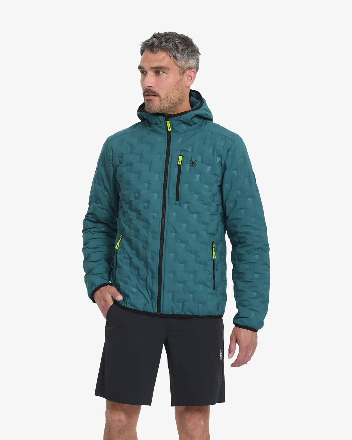 Spyder Zenith Hooded dunjakke svart hette
