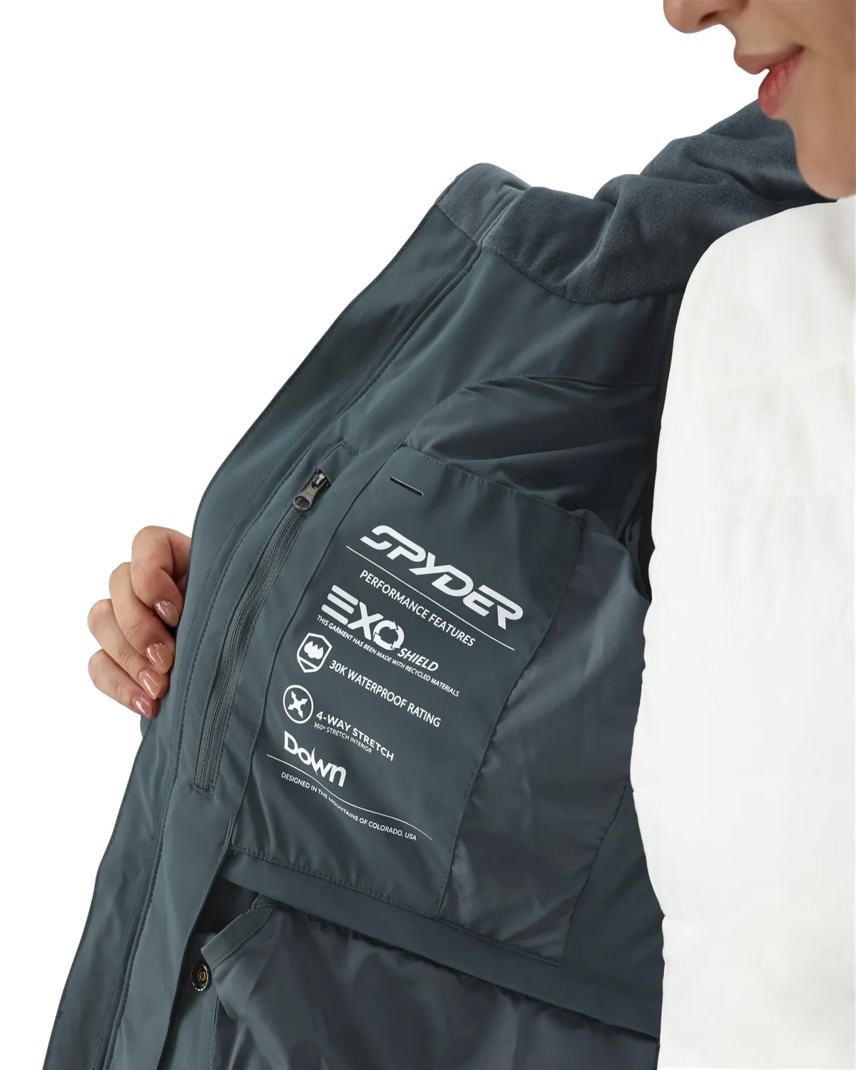 Spyder Falline damedunjakke slate blue 30K