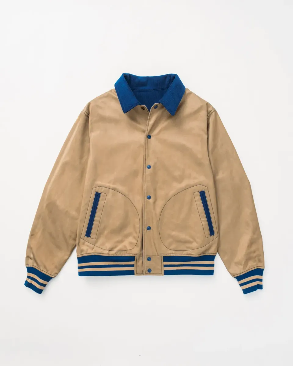 Schott NYC 9504 bomberjakke khaki vendbar