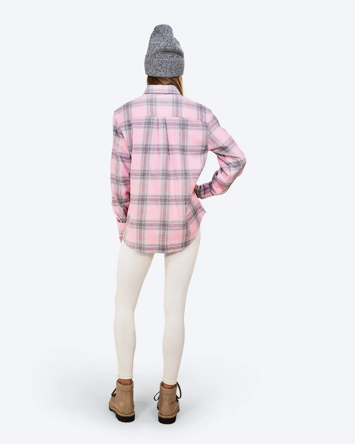 The Mountain Studio G-4 W Cotton Flannel overskjorte lilla bomull