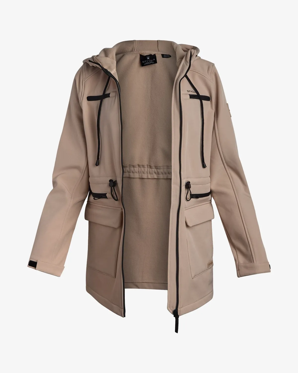 Spyder Long Softshell Jakke Clay vindtett