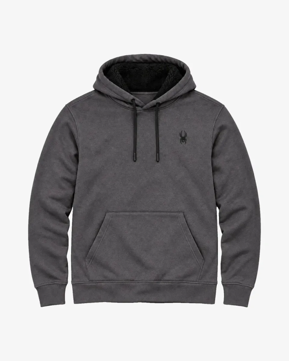 Spyder Sherpa hettegenser herre svart varm